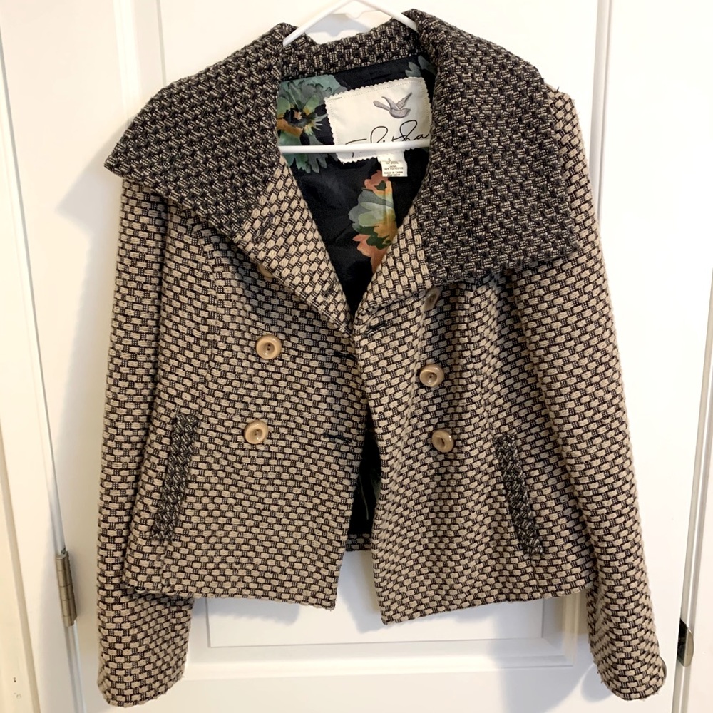 Anthropologie wool pea coat